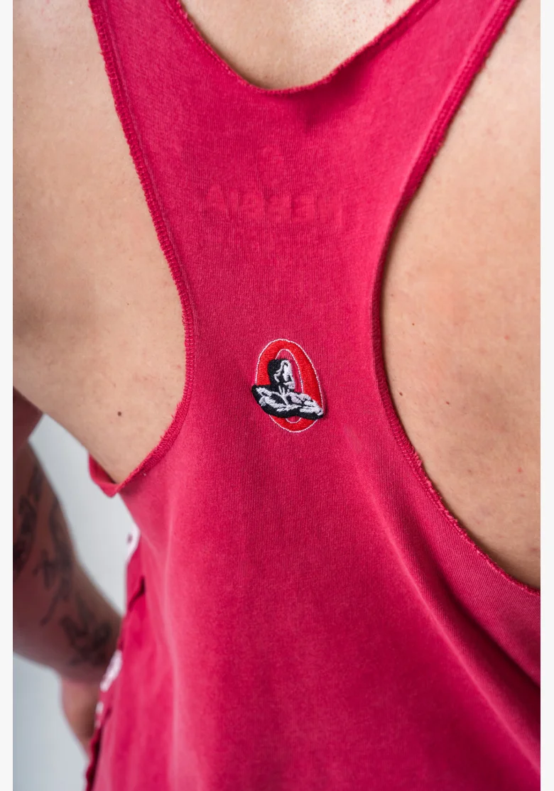 NEBBIA • NEBBIA Washed muscle back stringer GOLDEN AGE šedé • Nebshop.cz