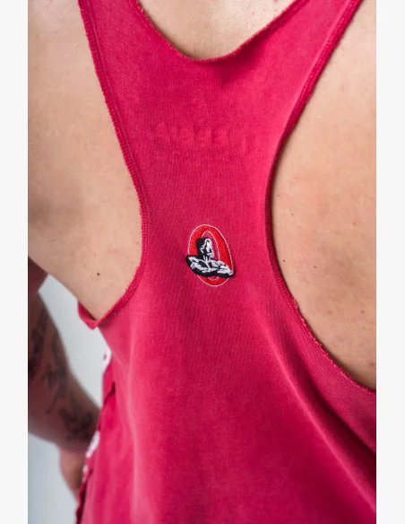 NEBBIA • NEBBIA Washed muscle back stringer GOLDEN AGE šedé • Nebshop.cz