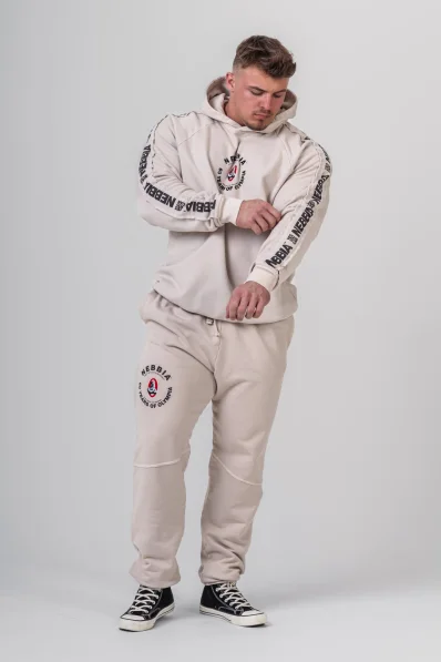 NEBBIA • NEBBIA Washed mikina s kapucí HERITAGE krémová • Nebshop.cz 2
