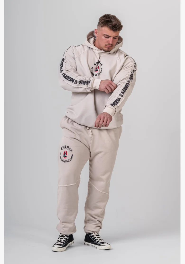 NEBBIA • NEBBIA Washed mikina s kapucí HERITAGE krémová • Nebshop.cz