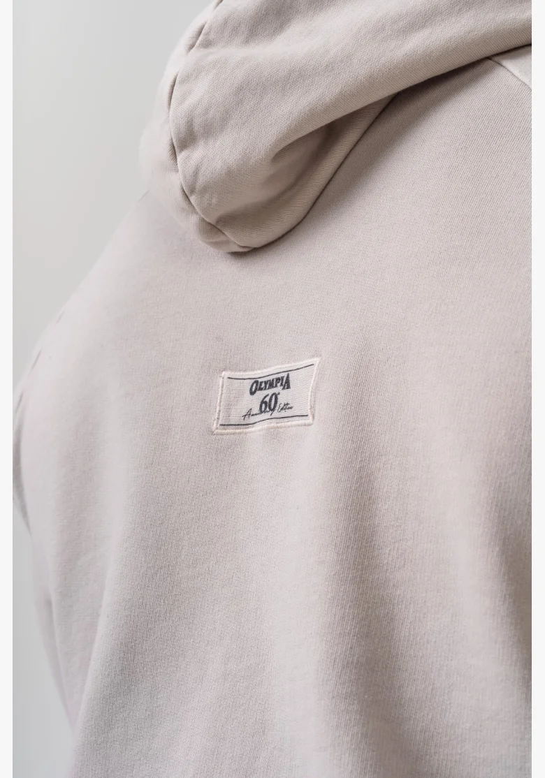 NEBBIA • NEBBIA Washed mikina s kapucí HERITAGE krémová • Nebshop.cz