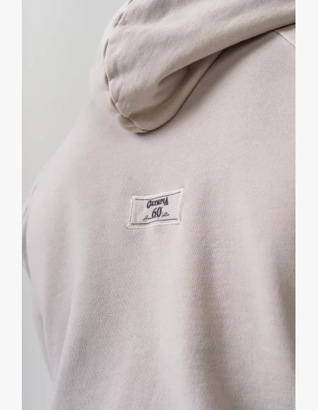 NEBBIA • NEBBIA Washed mikina s kapucí HERITAGE krémová • Nebshop.cz