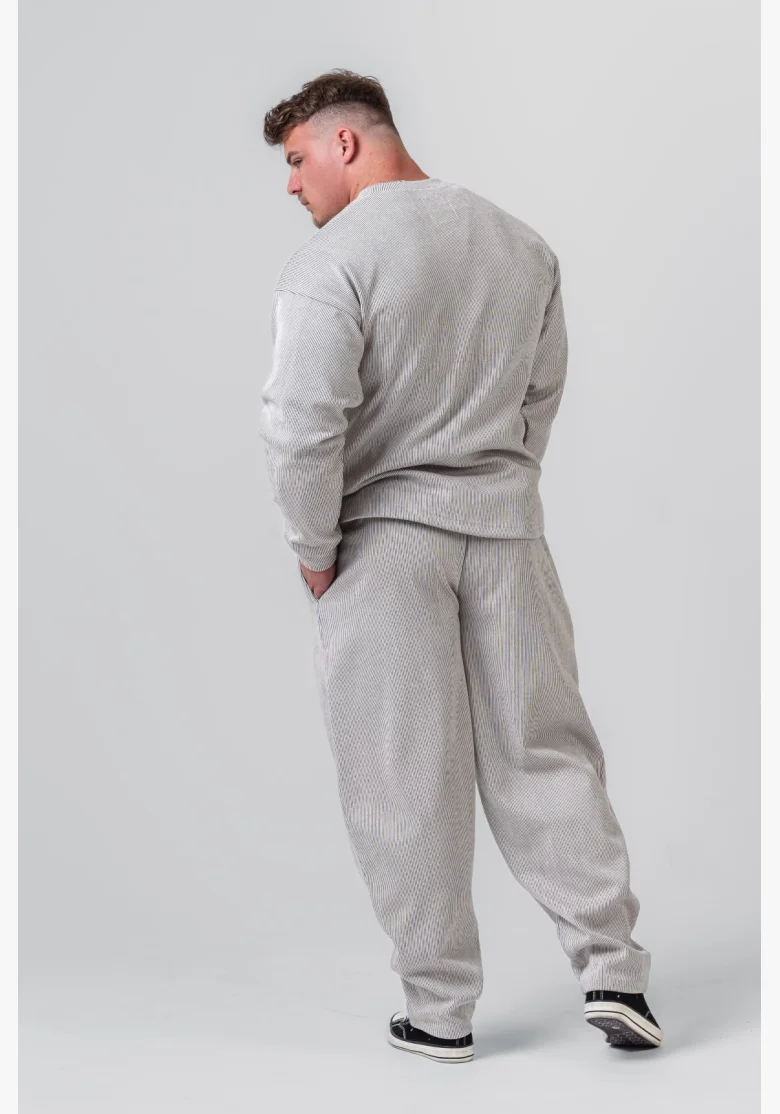 NEBBIA • NEBBIA Oversized tepláky SIGNATURE černé • Nebshop.cz