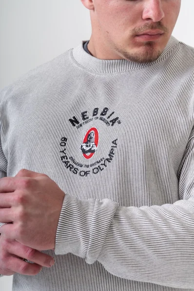 NEBBIA • NEBBIA Oversized mikina bez kapuce SIGNATURE černá • Nebshop.cz 2