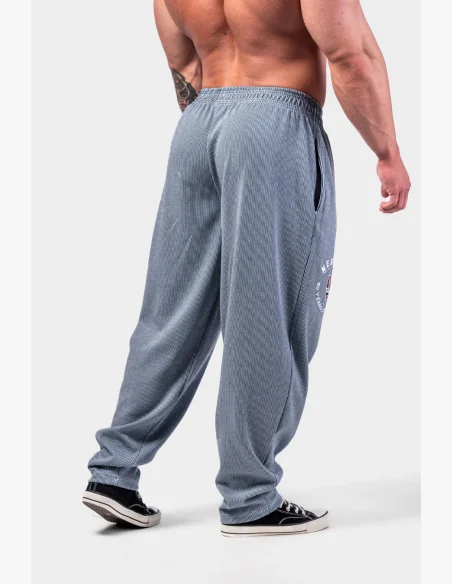 NEBBIA • NEBBIA Oversized tepláky SIGNATURE modré • Nebshop.cz