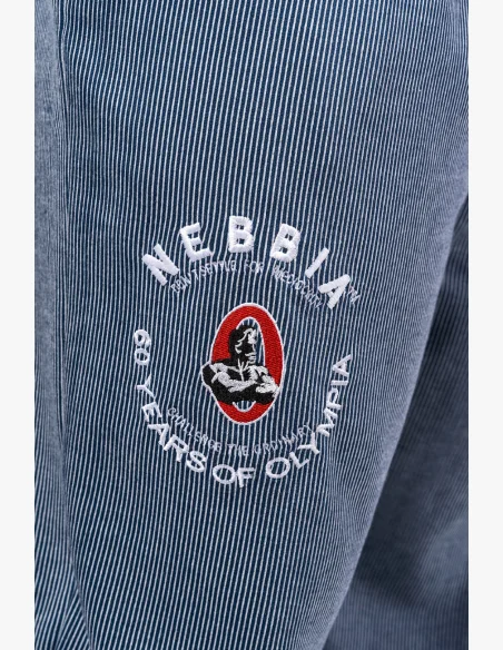 NEBBIA • NEBBIA Oversized tepláky SIGNATURE modré • Nebshop.cz