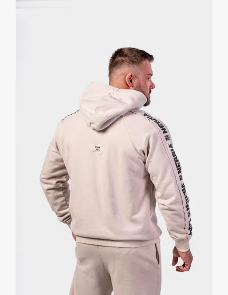 NEBBIA • NEBBIA Washed mikina s kapucí HERITAGE krémová • Nebshop.cz