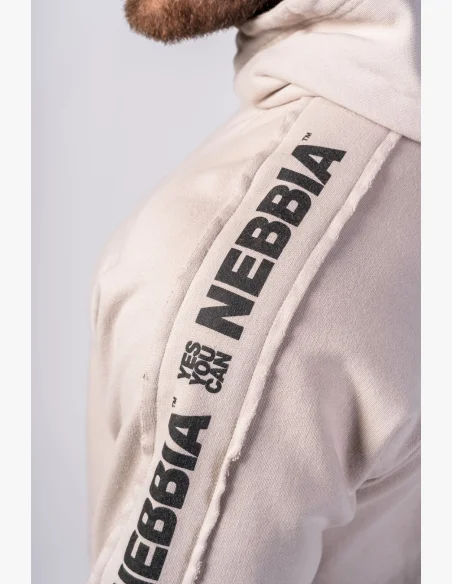 NEBBIA • NEBBIA Washed mikina s kapucí HERITAGE krémová • Nebshop.cz