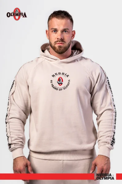 NEBBIA • NEBBIA Washed mikina s kapucí HERITAGE krémová • Nebshop.cz