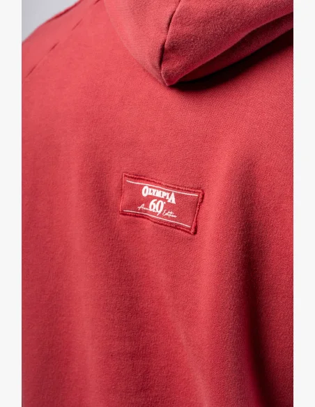 NEBBIA • NEBBIA Washed mikina s kapucí HERITAGE červená • Nebshop.cz