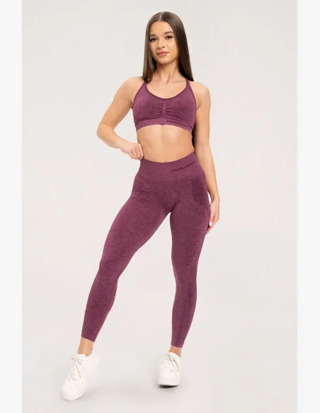 Gym Glamour Bezešvé legíny bez push-up efektu Cherry • Nebshop.cz