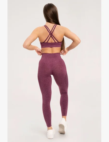 Gym Glamour Bezešvé legíny bez push-up efektu Cherry • Nebshop.cz