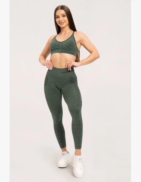 Gym Glamour Bezešvé legíny bez push-up efektu Green • Nebshop.cz