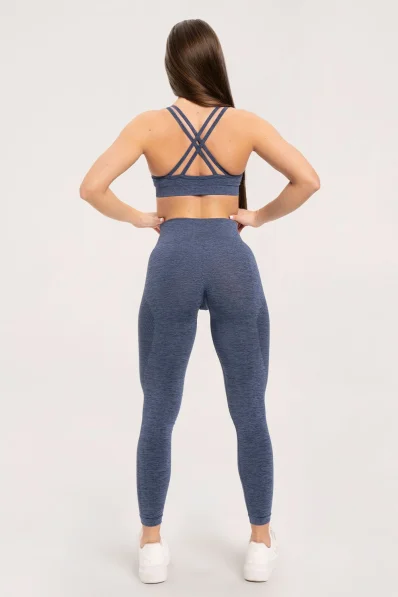 Gym Glamour Bezešvé legíny bez push-up efektu Dark Blue • Nebshop.cz 2