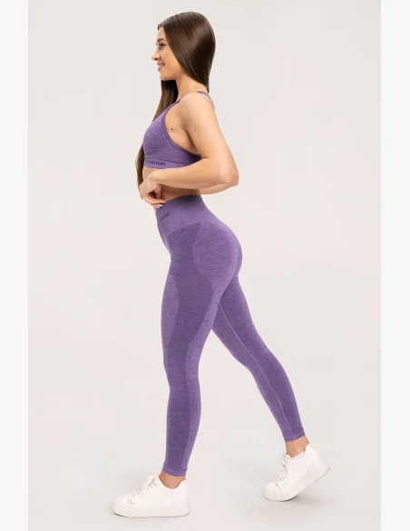 Gym Glamour Bezešvé legíny bez push-up efektu Violet • Nebshop.cz