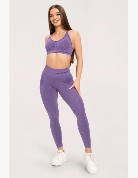 Gym Glamour Bezešvé legíny bez push-up efektu Violet • Nebshop.cz