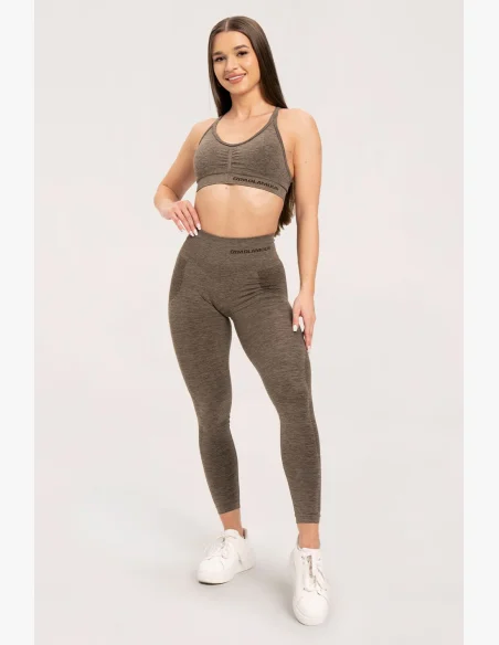 Gym Glamour Bezešvé legíny bez push-up efektu Plum • Nebshop.cz