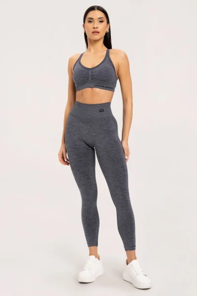 Gym Glamour Legíny seamless push up dark grey • Nebshop.cz