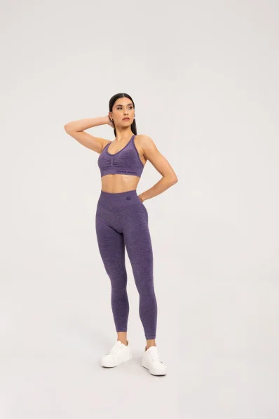 Gym Glamour Legíny seamless push up dark plum • Nebshop.cz 2