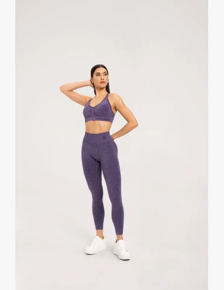 Gym Glamour Legíny seamless push up dark plum • Nebshop.cz