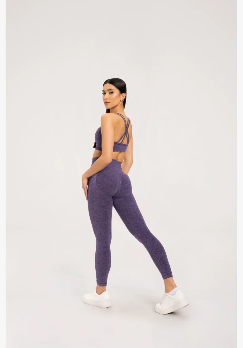 Gym Glamour Legíny seamless push up dark plum • Nebshop.cz