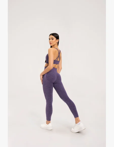 Gym Glamour Legíny seamless push up dark plum • Nebshop.cz