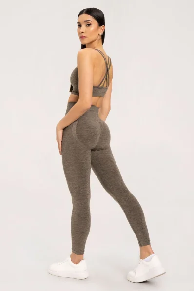 Gym Glamour Legíny seamless push up dark espresso • Nebshop.cz 2