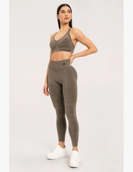 Gym Glamour Legíny seamless push up dark espresso • Nebshop.cz
