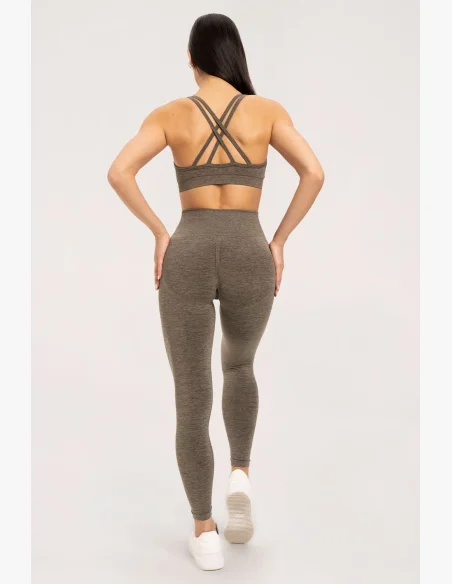 Gym Glamour Legíny seamless push up dark espresso • Nebshop.cz