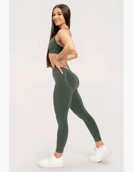 Gym Glamour Legíny seamless deep push up green • Nebshop.cz