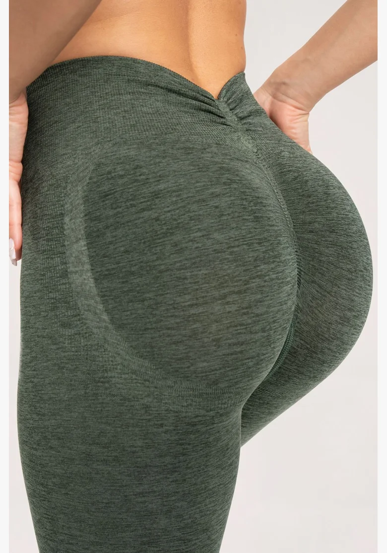 Gym Glamour Legíny seamless deep push up green • Nebshop.cz
