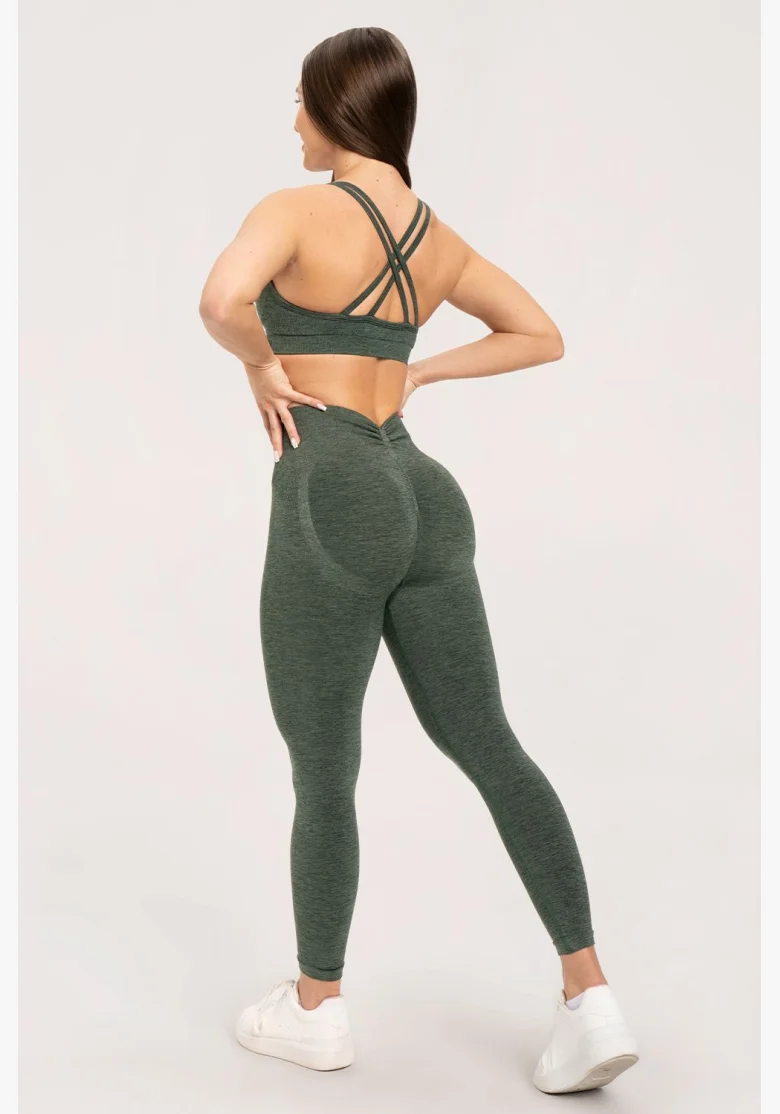 Gym Glamour Legíny seamless deep push up green • Nebshop.cz