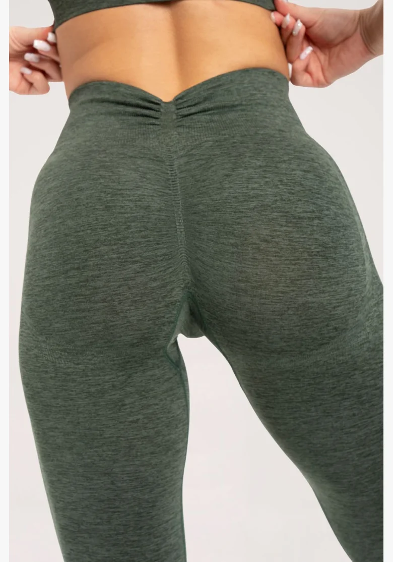 Gym Glamour Legíny seamless deep push up green • Nebshop.cz