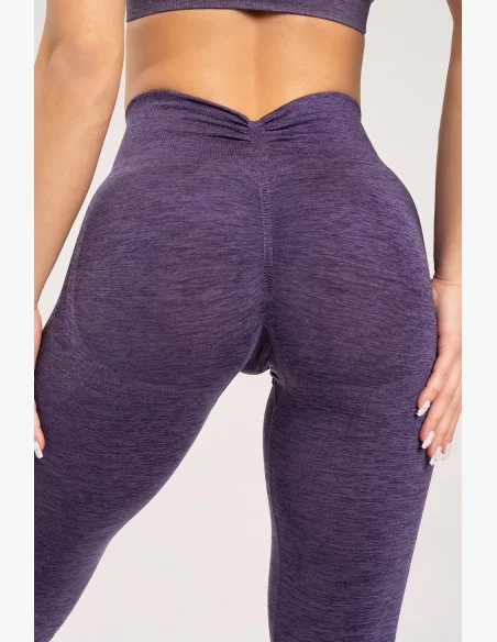 Gym Glamour Legíny seamless deep push up plum • Nebshop.cz
