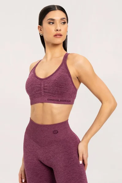 Gym Glamour Podprsenka seamless cherry • Nebshop.cz