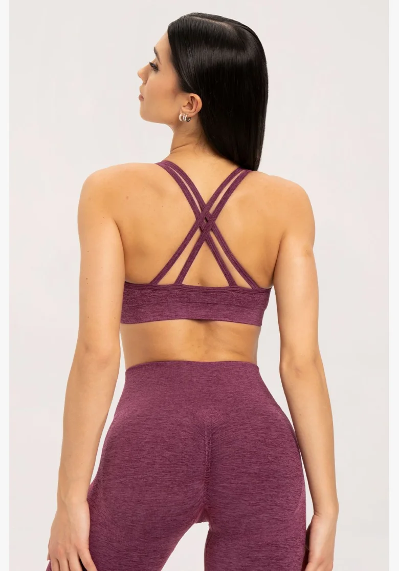 Gym Glamour Podprsenka seamless cherry • Nebshop.cz