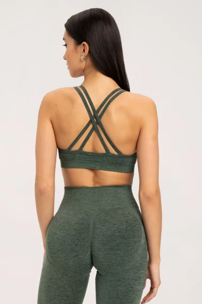 Gym Glamour Podprsenka seamless green • Nebshop.cz 2