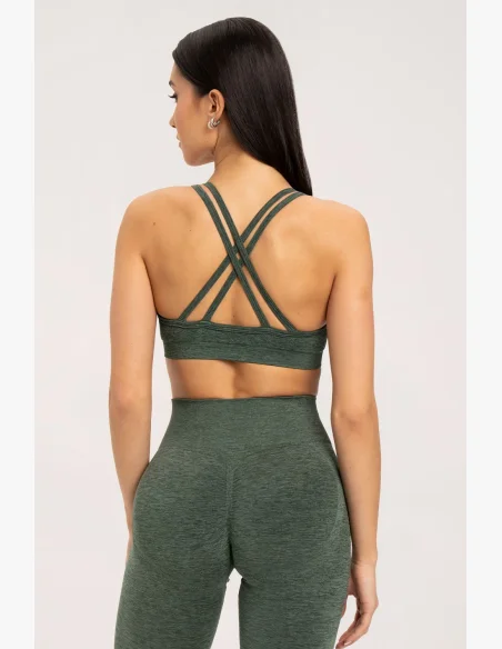 Gym Glamour Podprsenka seamless green • Nebshop.cz