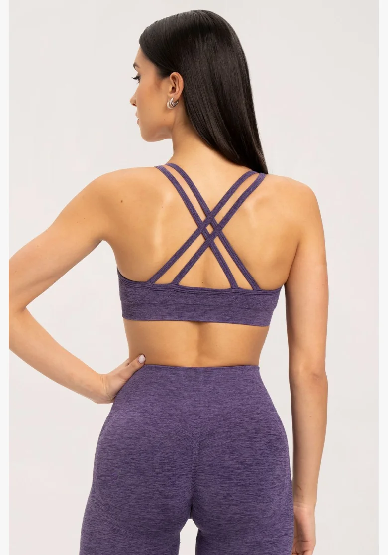 Gym Glamour Podprsenka seamless plum • Nebshop.cz