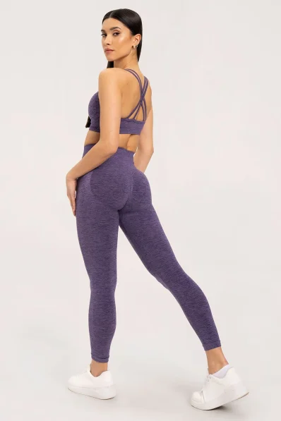 Gym Glamour Legíny seamless push up dark plum • Nebshop.cz