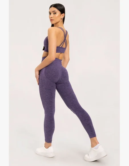 Gym Glamour Legíny seamless push up dark plum • Nebshop.cz