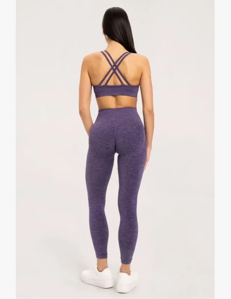Gym Glamour Legíny seamless push up dark plum • Nebshop.cz