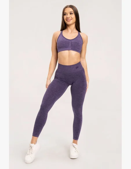 Gym Glamour Legíny seamless deep push up plum • Nebshop.cz