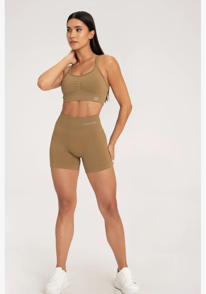 Gym Glamour Šortky push up 2.0 safari • Nebshop.cz