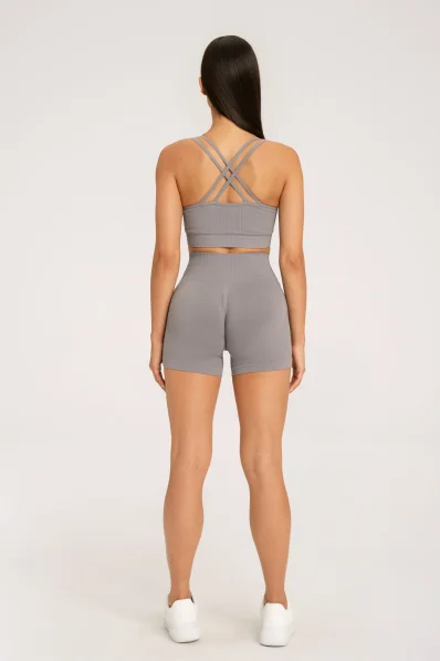 Gym Glamour Šortky push up 2.0 ghost grey • Nebshop.cz 2
