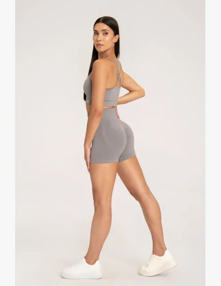 Gym Glamour Šortky push up 2.0 ghost grey • Nebshop.cz