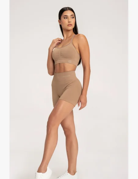 Gym Glamour Šortky push up 2.0 nougat • Nebshop.cz