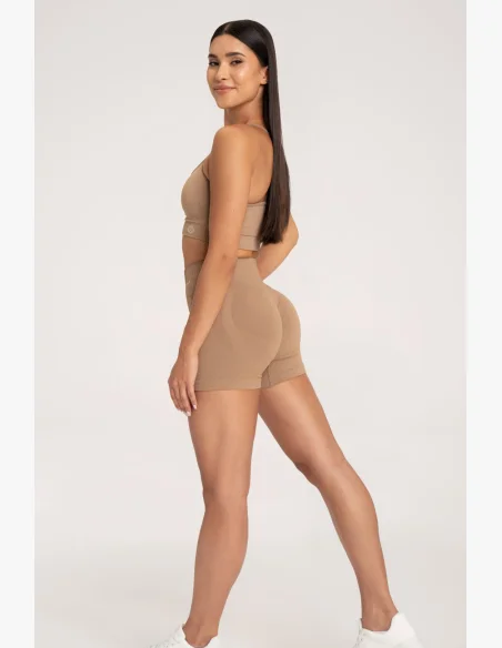 Gym Glamour Šortky push up 2.0 nougat • Nebshop.cz