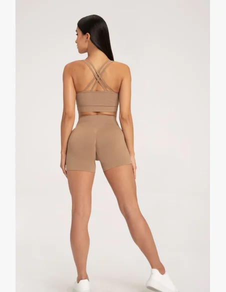 Gym Glamour Šortky push up 2.0 nougat • Nebshop.cz