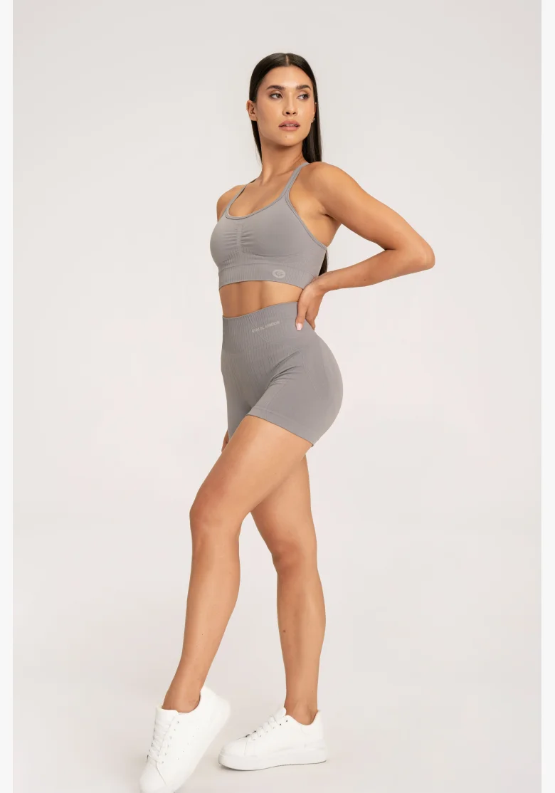 Gym Glamour Šortky push up 2.0 ghost grey • Nebshop.cz
